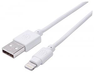 Manhattan 390866 10 Ft White Lightning Cable