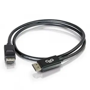 C2g 54424 20ft Displayport Cable With Latches - 4k - Mm - Black