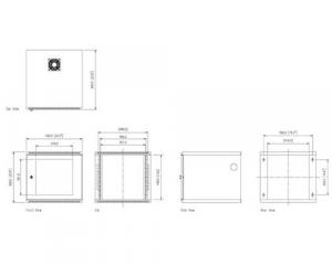 Startech CAB1019WALL Accessory  10u 19inch Wall Mounted Server Rack Ca