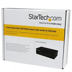 Startech SV431DVGAU2A 4-port Kvm Switch With Dual Vga And 2-port Usb H