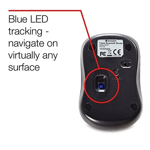 Verbatim 98590 Bluetooth Multi-trac Led Tablet Mouse - Optical - Wirel