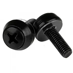 Startech CABSCREWSB M5 X 12mm - Screws - 50 Pack, Black - M5 Mounting 