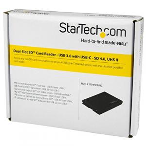 Startech 2SD4FCRU3C Startec Accessory  Dual-slot Sd Card Readerwriter 