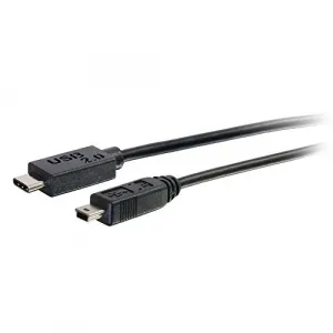 C2g 28857 12ft Usb 2.0 Usb-c To Usb Mini-b Cable Mm - Black