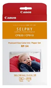 Original Canon 8567B001 Color Ink And Paper Set Rp-54 - 54 Sheets Incl