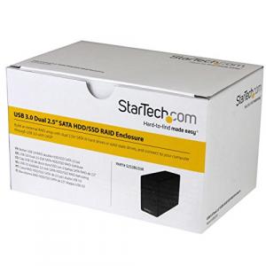 Startech S252BU33R Dual Bay 2.5in Hd Enclosure Usb3 W  Raid .com