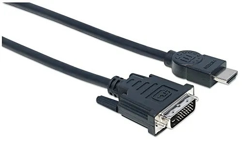 Manhattan 372510 10 Ft Hdmi M-dvi-dm, Dual Link