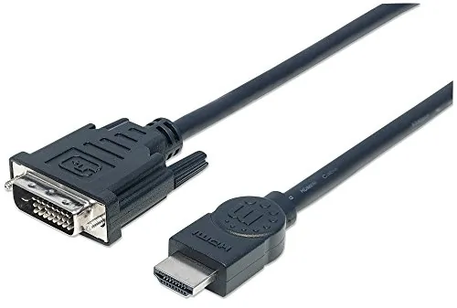 Manhattan 372510 10 Ft Hdmi M-dvi-dm, Dual Link