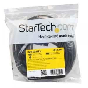 Startech SVECON25 25ft Ps 2 Ultra Thin Pc Cable For 11 Hd Series