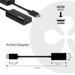 Club CAC-1080 Dp 1.4 To Hdmi 2.0b Hdr Adapter