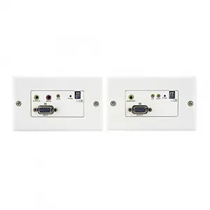 Startech STUTPWALLA Vga Wall Plate Video Extender Over Cat5 With Audio