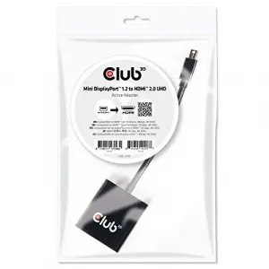 Club CAC2170 Mini Displayportâ„¢ 1.2 To Hdmiâ„¢ 2.0 Uhd Active