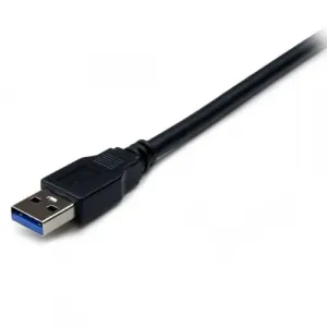 Startech USB3SEXT2MBK 2m Black Superspeed Usb 3.0 Extension Cable A To