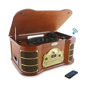 RA34309 | Pyle Home Vintage Bluetooth Turntable with CD and