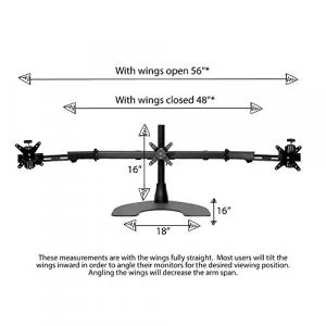 Ergotech 100-D16-B03-TW Triple Tw Lcd Monitor Desk Stand