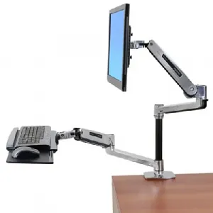 Ergotron 45-360-026 Lx Sit-stand Desk Mount Lcd Arm.attach A Smaller M