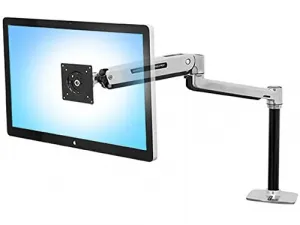 Ergotron 45-360-026 Lx Sit-stand Desk Mount Lcd Arm.attach A Smaller M