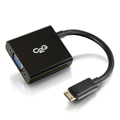 C2g 41350 Hdmi To Vga Adapter Converter Dongle Male To Female Black-ea