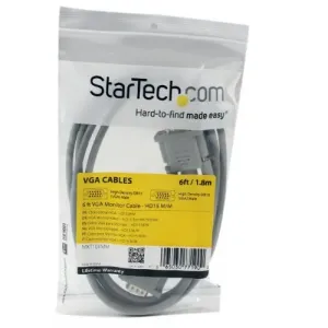 Startech MXT101MM 6 Ft Vga Monitor Cable - Hd15 Mm - Display Cable - H