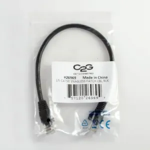 C2g 26969 1ft Cat5e Snagless Unshielded (utp) Network Patch Ethernet C