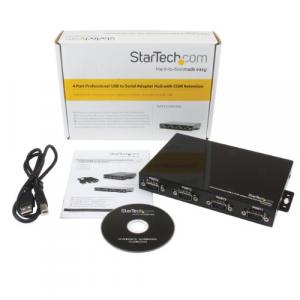 Startech V07327 .com Usb To Serial Adapter Hub - 4 Port - Wall Mount -