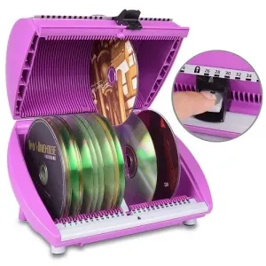 Discgear SP3810-23 Selector 50fx 50-disc Cd Case Wtitle Sheet (purplew