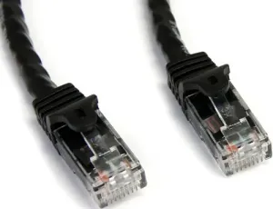 Startech N6PATCH75BK 75ft Cat6 Ethernet Cable - Black Snagless Gigabit