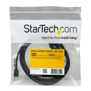 Startech DKT30CSDHPD3 6 Ft Mini Displayport To Displayport 1.2 Adapter