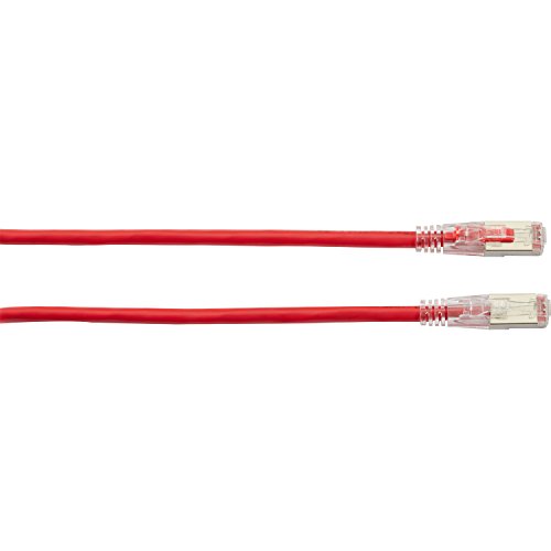 Black C6APC80S-RD-03 Gigatrue 3 Cat6a Patch Cord Red 3ft