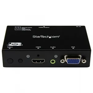 Startech VS221VGA2HD 2x1 Hdmi + Vga To Hdmi Converter Switch W Automat