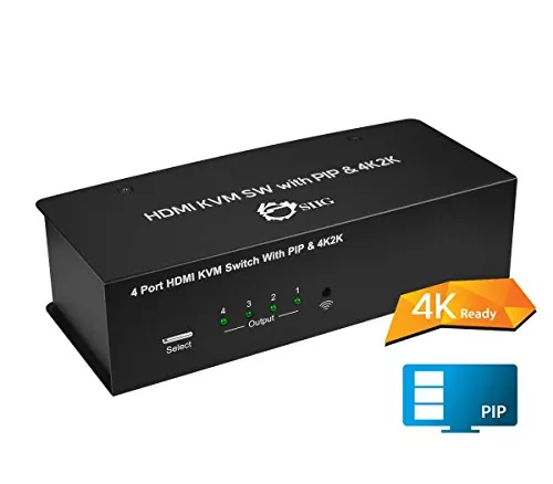 Siig DHCEKV0612S1 Accessory Ce-kv0612-s1 4x1 Usb Hdmi Kvm Switch With 