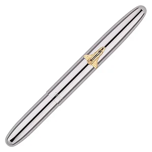 Fisher Fisher Space Pen Bullet with Shuttle Emblem - Chrome
