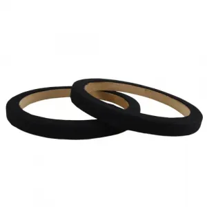 Nippon RING08CBK Nippon 8-inch Wood Speaker Ring With Black Carpet Cov