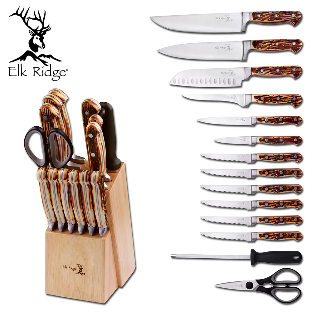 Elk ER929 9-piece Knife Block Set - Stylish  Functional