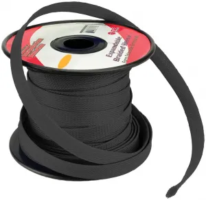 Nippon ISBR19M100BK Expandable Braided Sleeve - Black 34