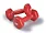 DB6 | Spri Deluxe 6lb Vinyl Dumbbells - Pair of Red Weights