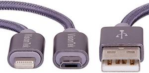 Visiontek 900928 1m Micro Usb  Lightning To Usb