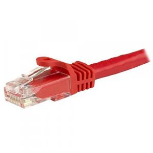 Startech N6PATCH9RD 9ft Cat6 Ethernet Cable - Red Snagless Gigabit - 1