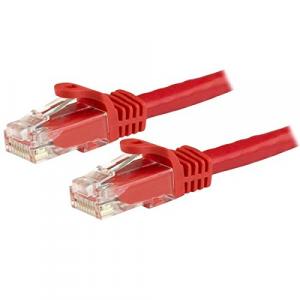 Startech N6PATCH9RD 9ft Cat6 Ethernet Cable - Red Snagless Gigabit - 1