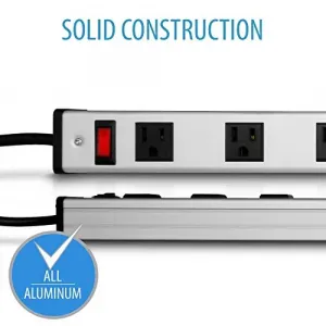 V7 PWS2308-1N 8-outlet Industrial Power Strip