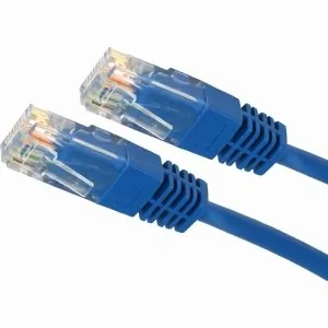 4xem 4XC5EPATCH15BL 15ft Cat5e Blue Molded Patch