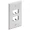 CFP4WH | Panduit Mini-Com Classic Faceplate - 4 Port - White