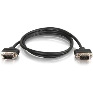 C2g 52172 50ft Serial Rs232 Db9 Null Modem Cable With Low Profile Conn