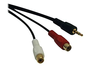 P315-06N | Tripp Lite Tripp Lite 6in Mini Stereo to 2RCA
