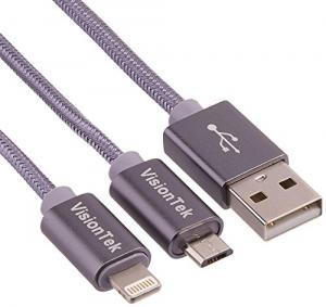 Visiontek 900928 1m Micro Usb  Lightning To Usb