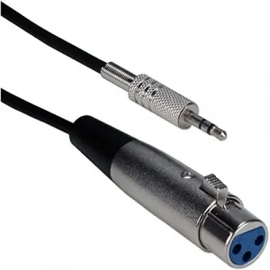 Qvs XLRSF-10 10ft Xlr Female To 3.5mm        Male Balenced Audio Cable