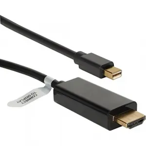 Qvs MDPH-10BK 10ft Mini Displayport To Hdmi Digital Video Cable - Blac