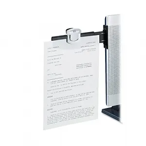 3m DH240MB Monitor Mount Document Clip - 0.9 Height X 6.3 Width X 3 De