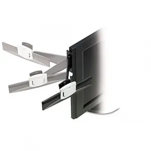 3m DH240MB Monitor Mount Document Clip - 0.9 Height X 6.3 Width X 3 De