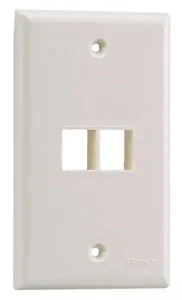 NK2FNWH | Panduit NetKey Flush Mount Faceplate - 2 Ports